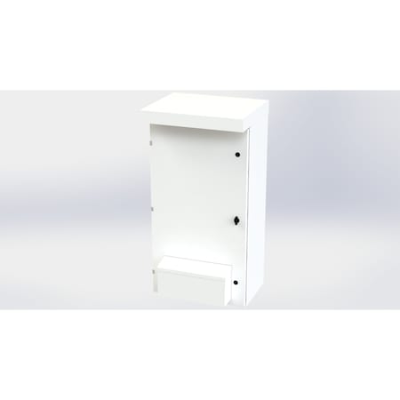 Saginaw Control & Engineering 1/4 Turn Latch with Padlock Wing Knob Electrical Enclosures, 47 in H, 14 in D, 24 in W, NEMA 3R SCE-47VR2414